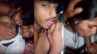 Indian teen sex video of hot lovers sucking boobs and blowjob