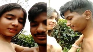 Teen sex video of hot 18 year old girl with her bf, outdoor xxx