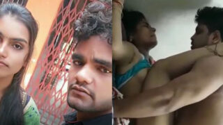 Desi bhabhi sex video by her lover moaning hard during fucking