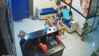 New sex video of sucking boobs in office CCTV recording